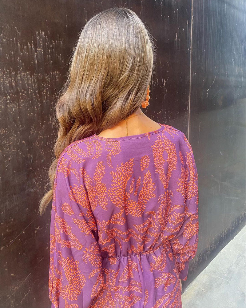 Vintage V-neck Elegant Dress