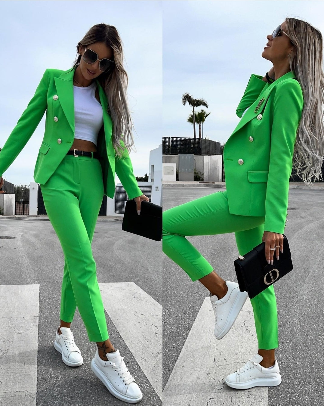 Green Blazer Set