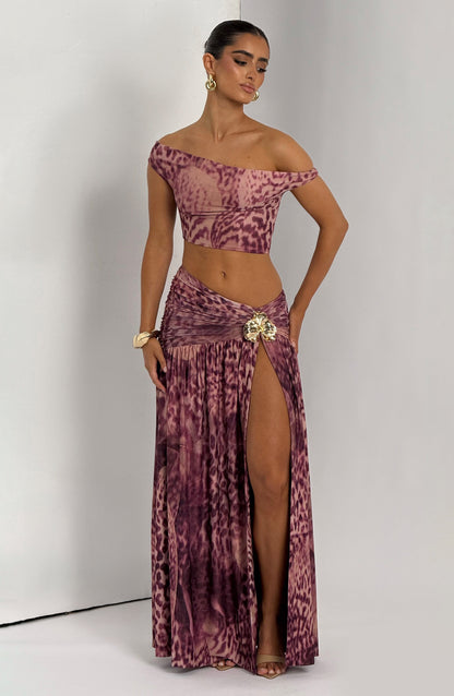 Orchid Bloom Maxi Skirt