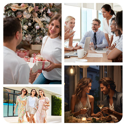 Mid-Length Denim-Seam Trench Coat