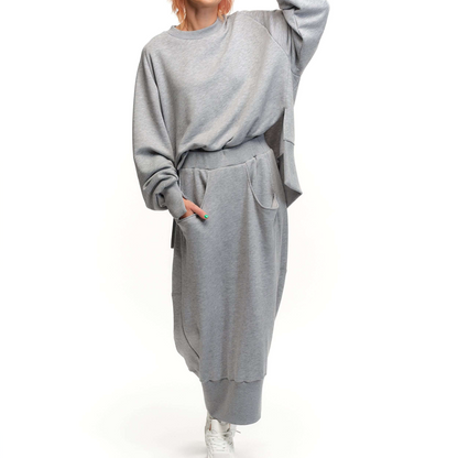 2-Piece Women's Sweatshirt & Skirt Set