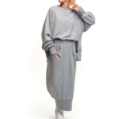 2-Piece Women's Sweatshirt & Skirt Set